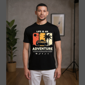 Adventure Vibes- Retro Sunset Tee