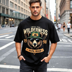 Into the Wild '98 – Papa Bear Edition Oversized Tee